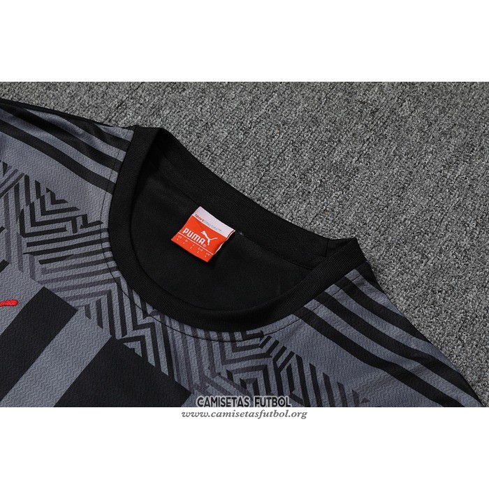 Chandal del AC Milan Manga Corta 2022/2023 Gris - Pantalon Corto